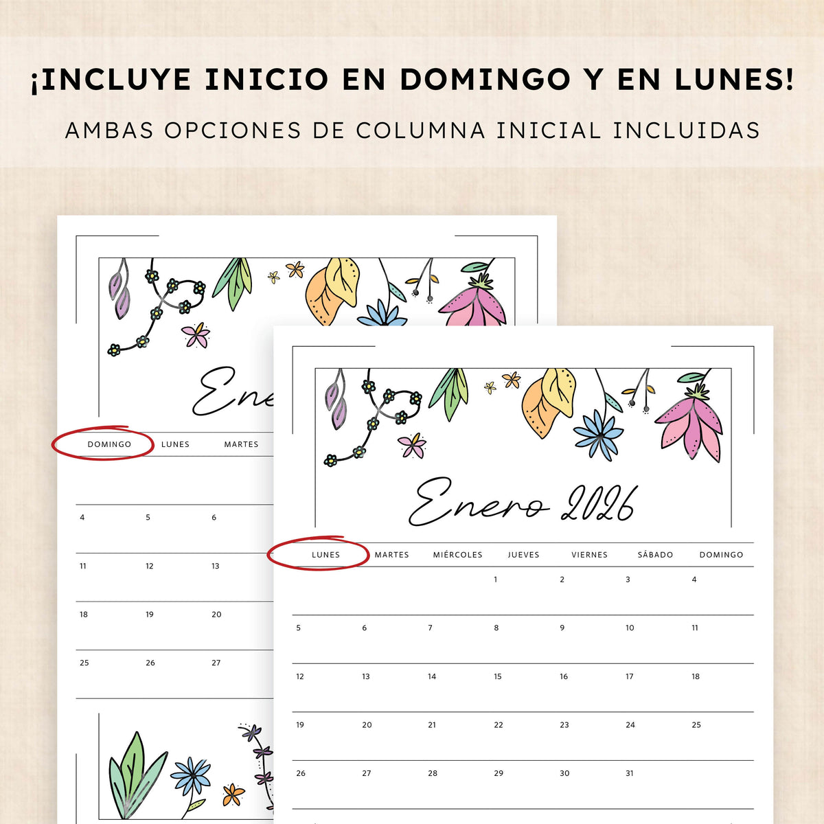 calendario 2026