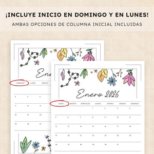 calendario 2026