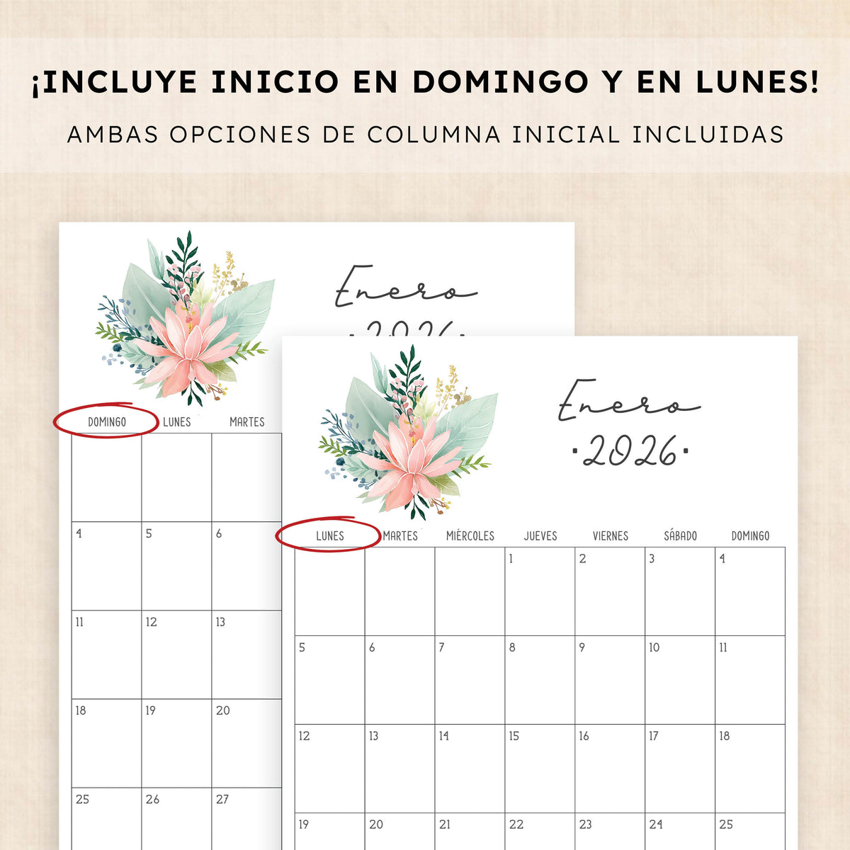 calendario 2026 para imprimir