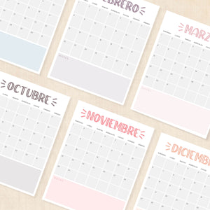 calendario 2026 para imprimir