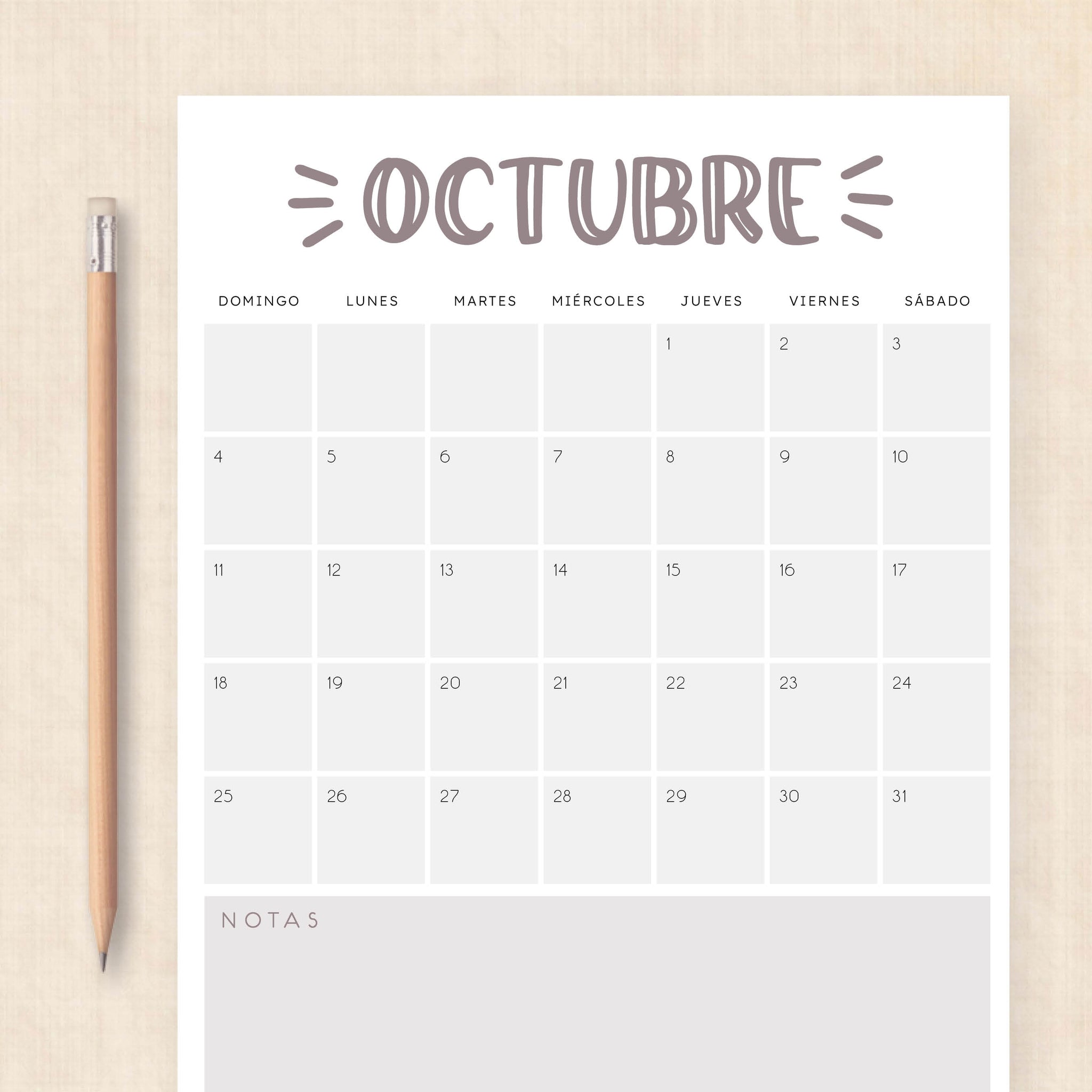 calendario 2026 para imprimir