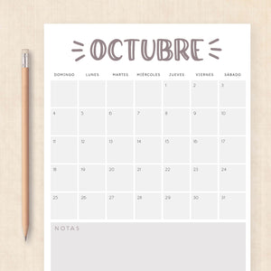 calendario 2026 para imprimir