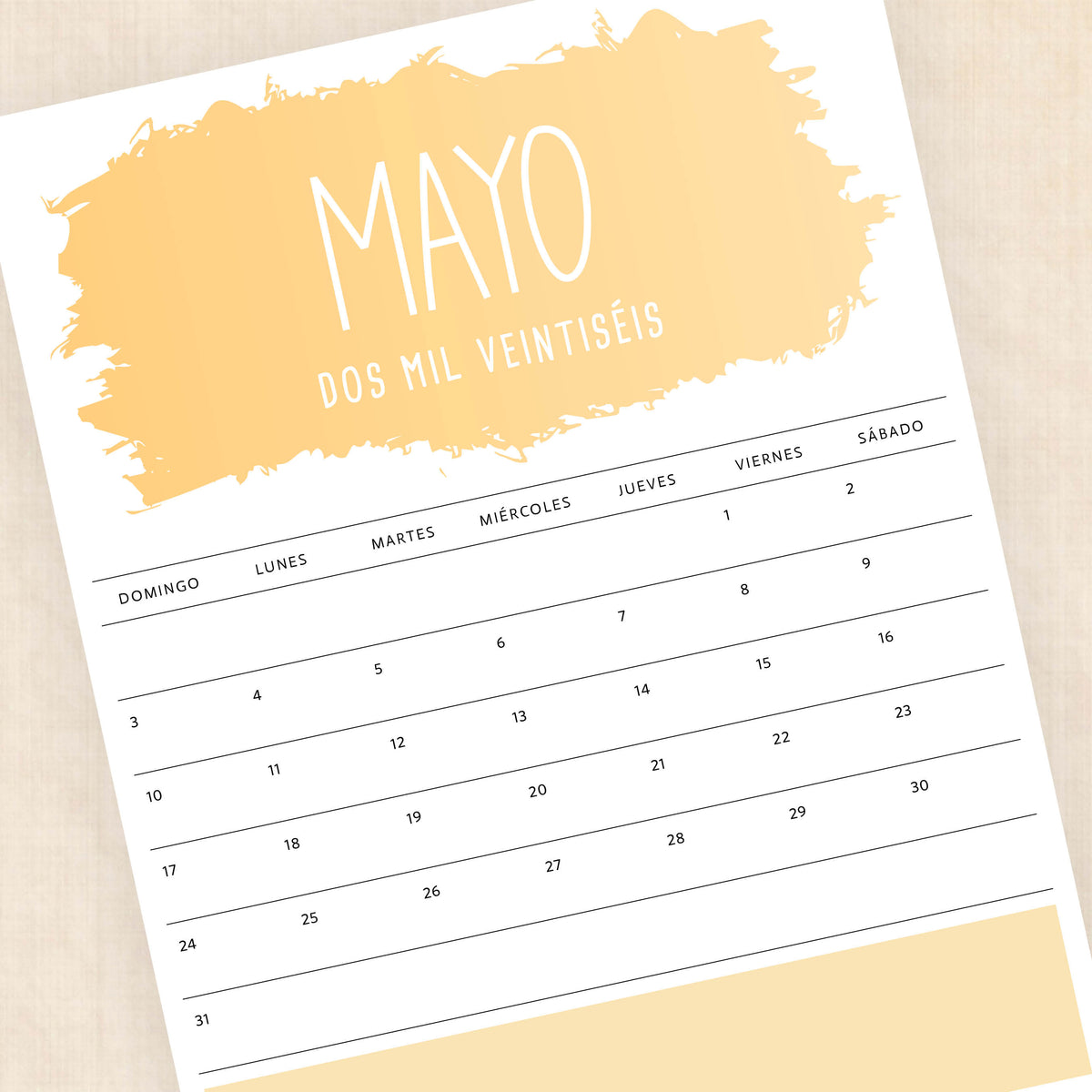 calendario 2026