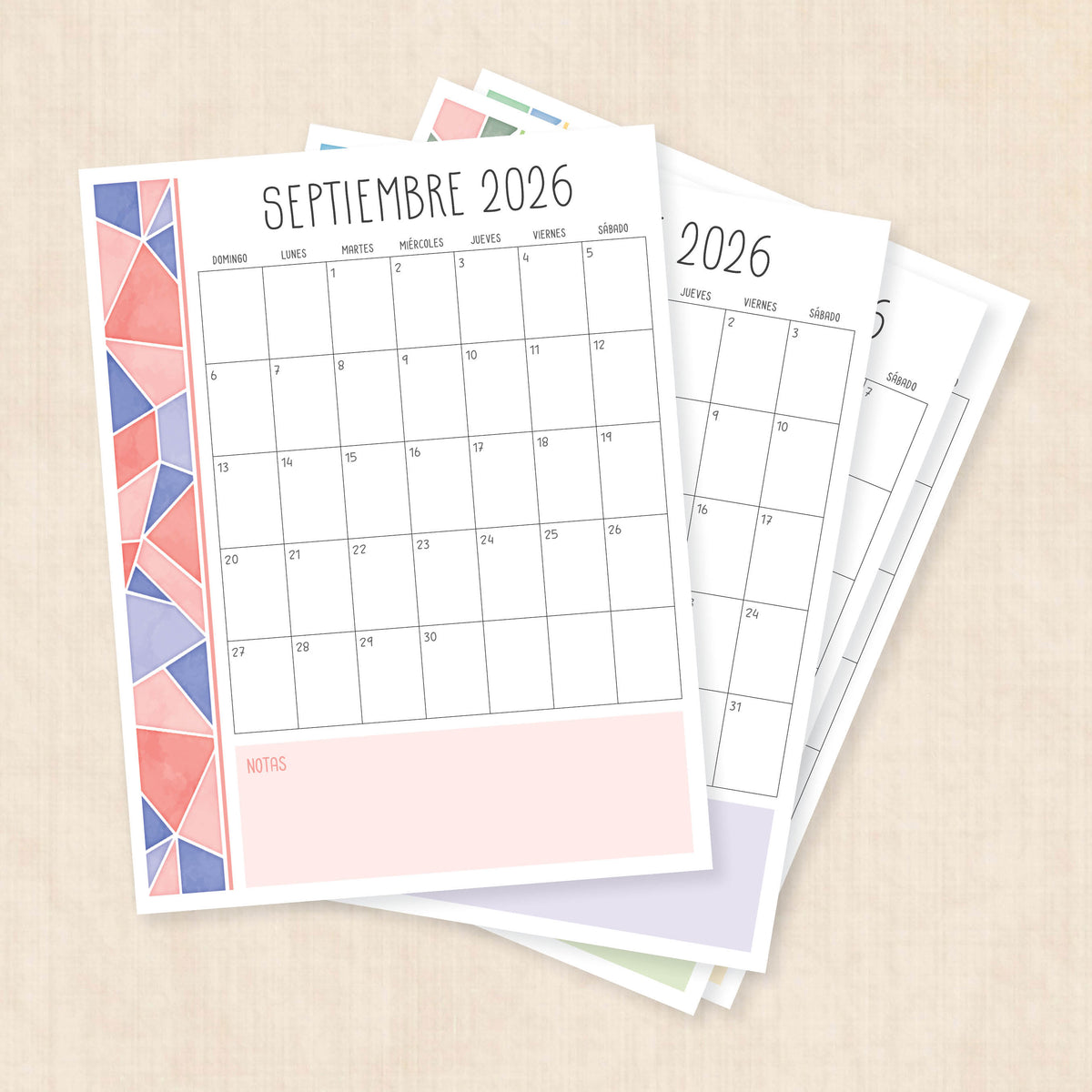 calendario 2026 para imprimir