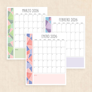 calendario 2026 para imprimir