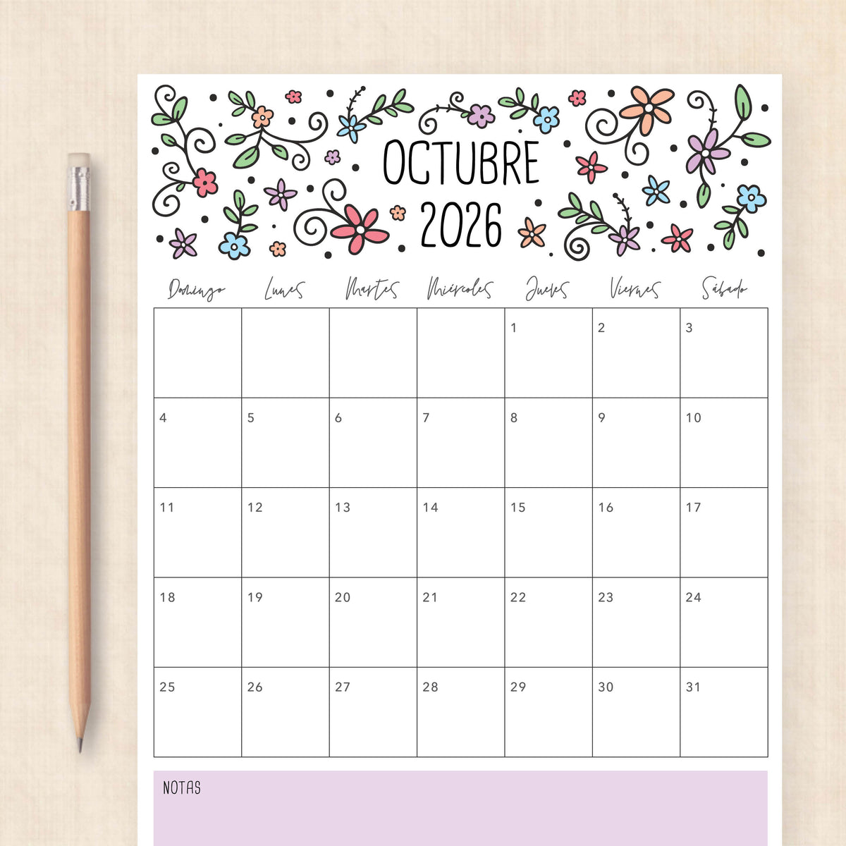 calendario 2026