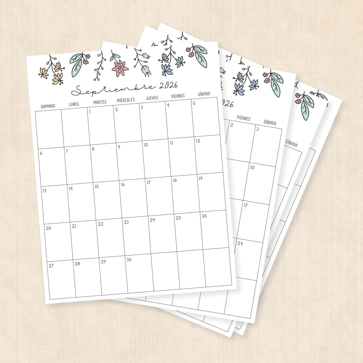 calendario 2026 para imprimir