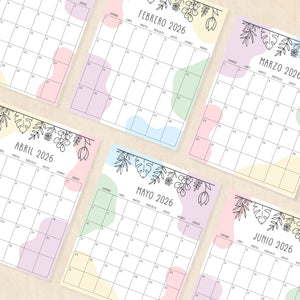 calendario 2026 para imprimir