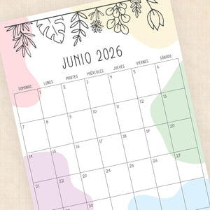 calendario 2026 para imprimir