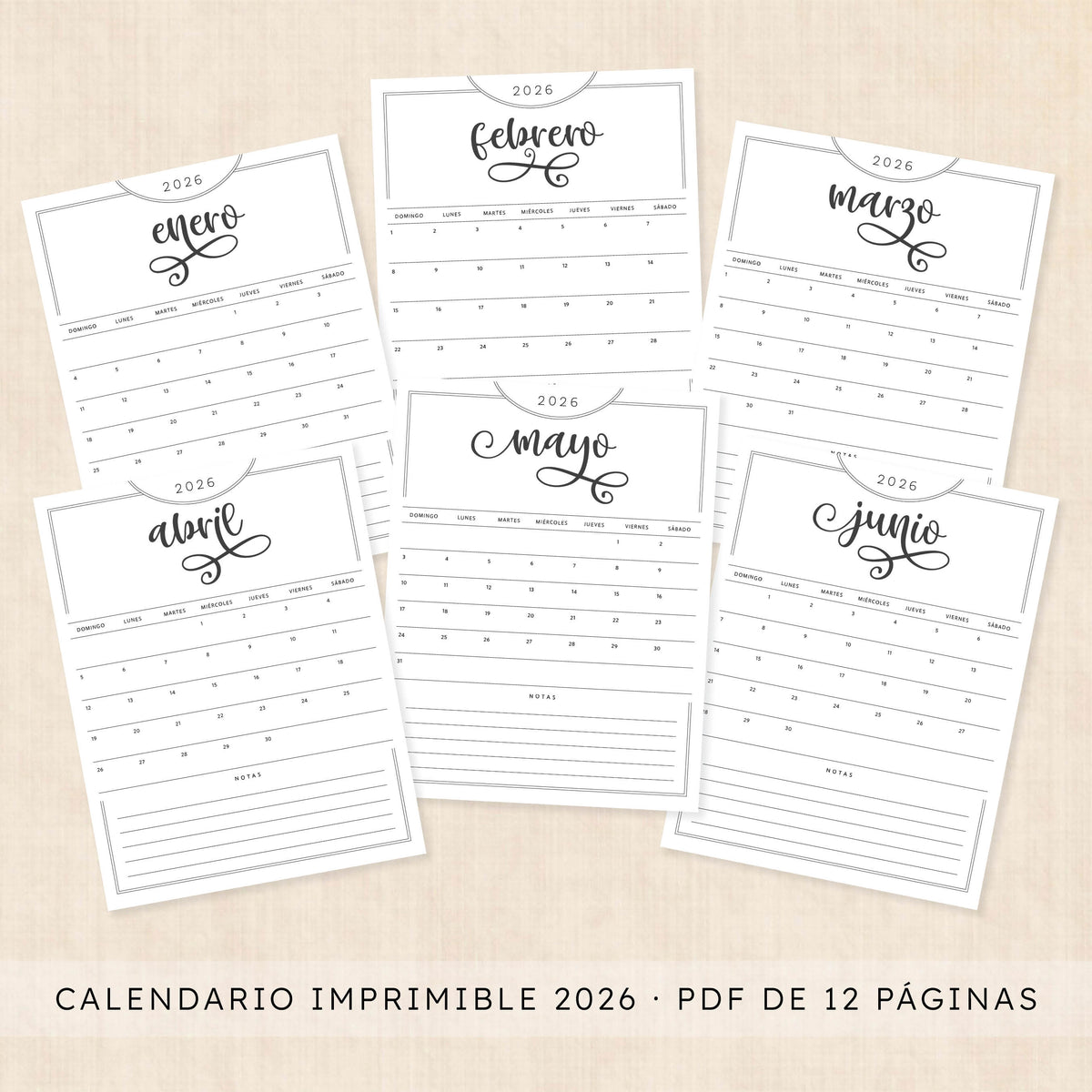 calendario 2026