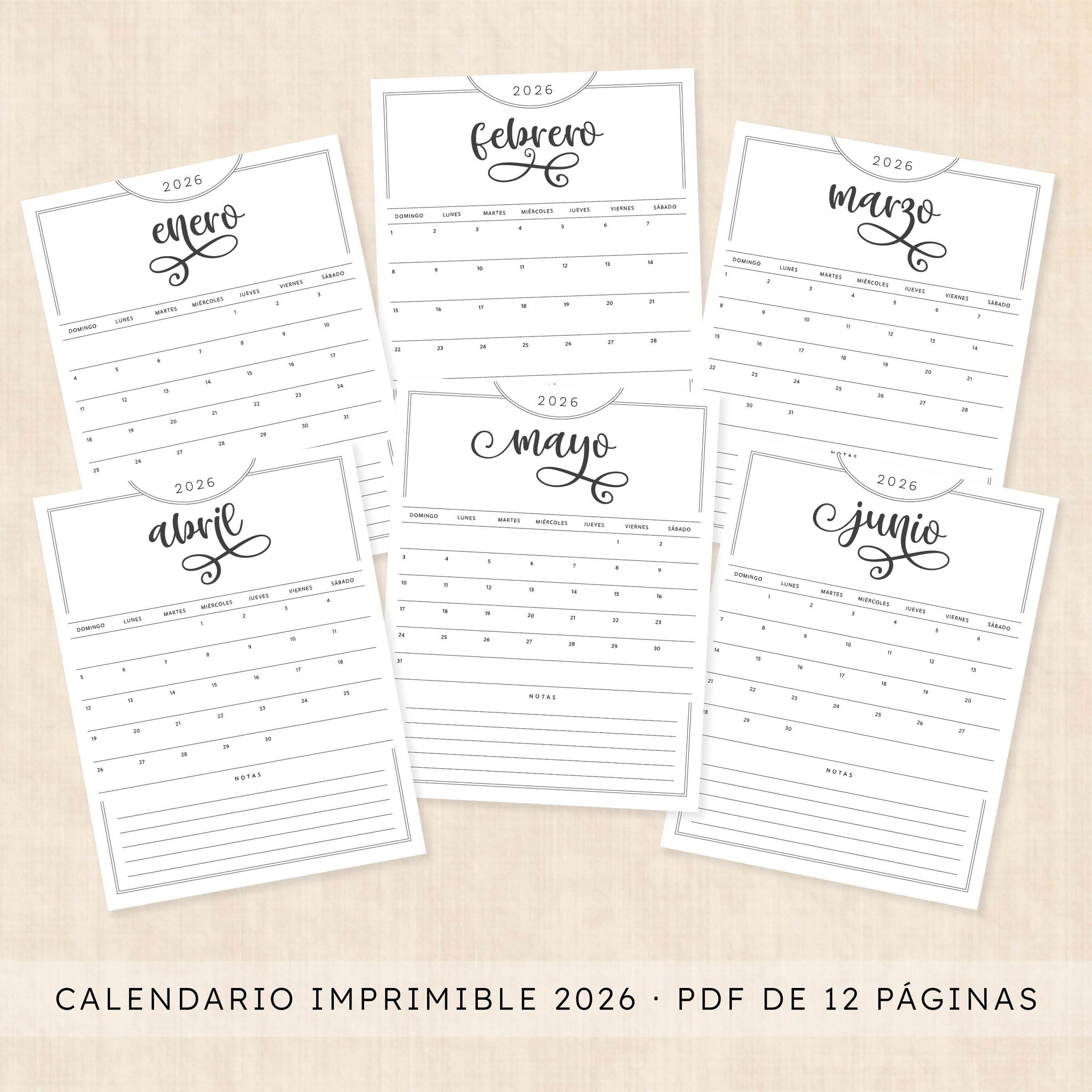 calendario 2026