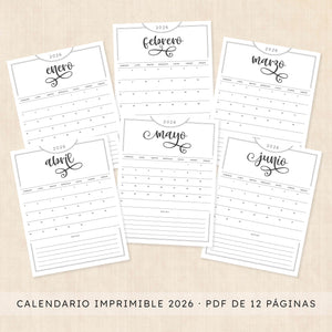 calendario 2026