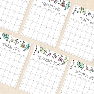 calendario 2026 para imprimir