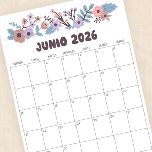 calendario 2026 para imprimir