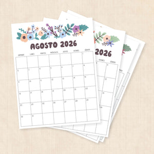 calendario 2026 para imprimir