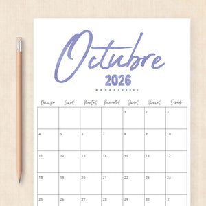 calendario 2026 para imprimir