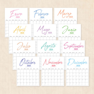 calendario 2026 para imprimir