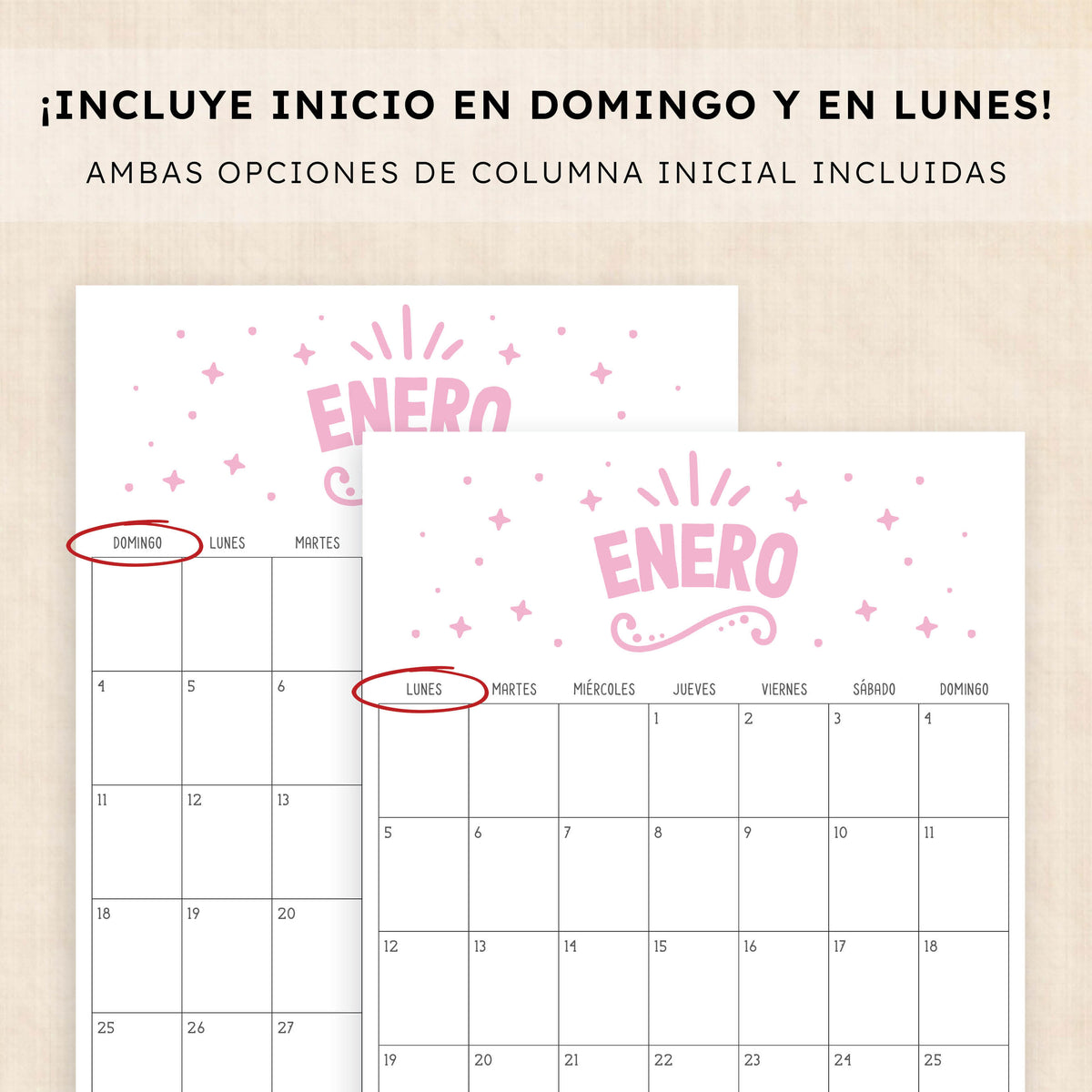 calendario 2026 para imprimir