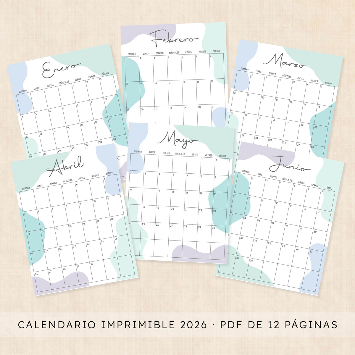 calendario 2026 para imprimir