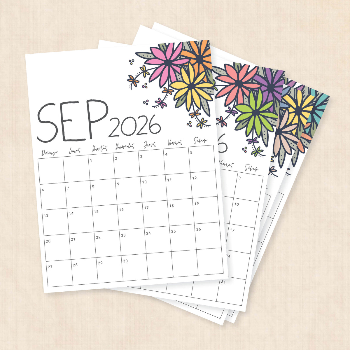 calendario 2026 para imprimir