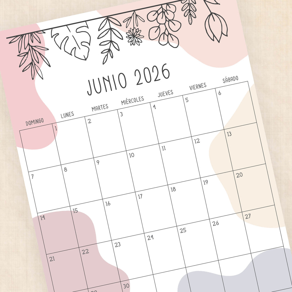 Calendario 2026 Para Imprimir Plantillas PDF calendario-2026-para-imprimir-plantillas-pdf