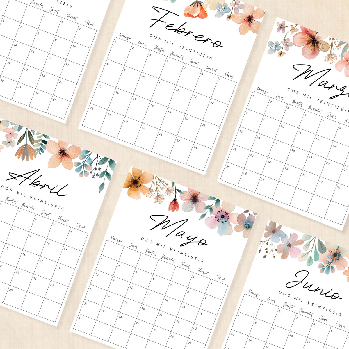 calendario 2026 para imprimir