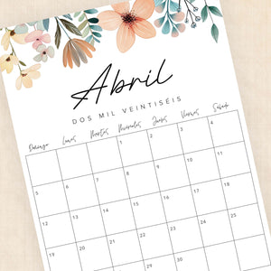 calendario 2026 para imprimir