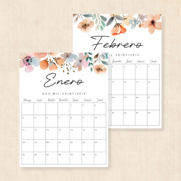 calendario 2026 para imprimir