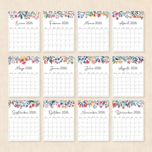 calendario 2026 para imprimir