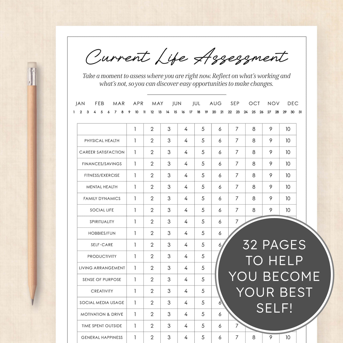 2026 vision board template