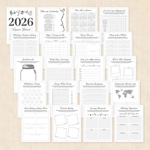 2026 vision board template
