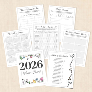 2026 vision board template
