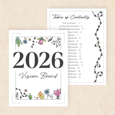 Vision Board Template Workbooks · Easy-to-Download PDF