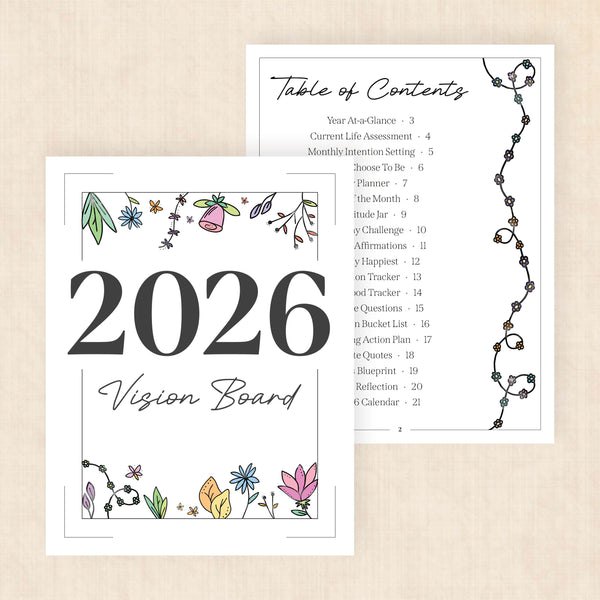 2026 vision board template