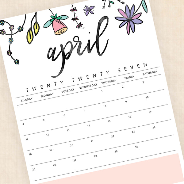 printable 2027 calendar