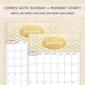 2027 calendar