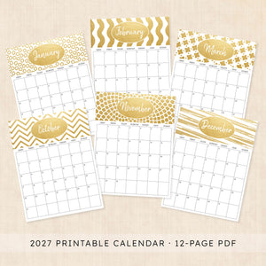 2027 calendar