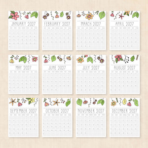printable 2027 calendar