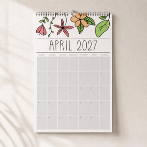 2027 hanging calendar