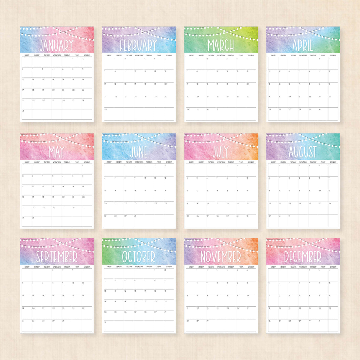 2027 calendar