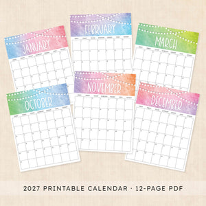 2027 calendar