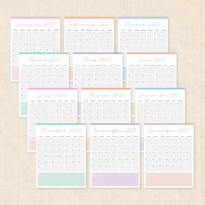 printable 2027 calendar