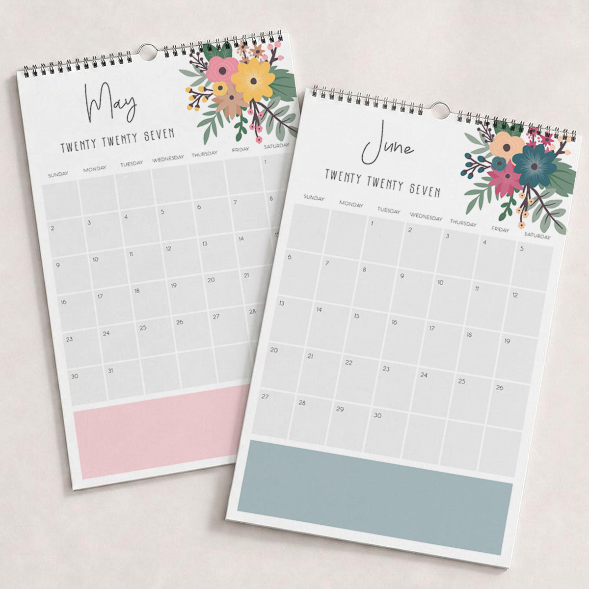 2027 Wall Calendar: Petunia Punch