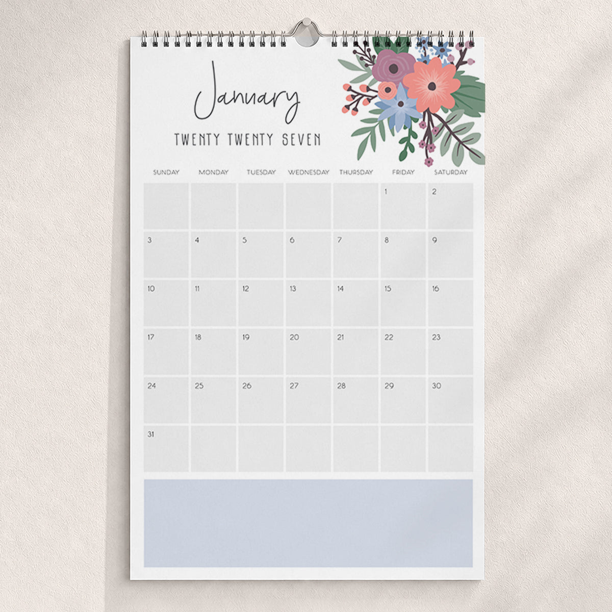 2027 Wall Calendar: Petunia Punch