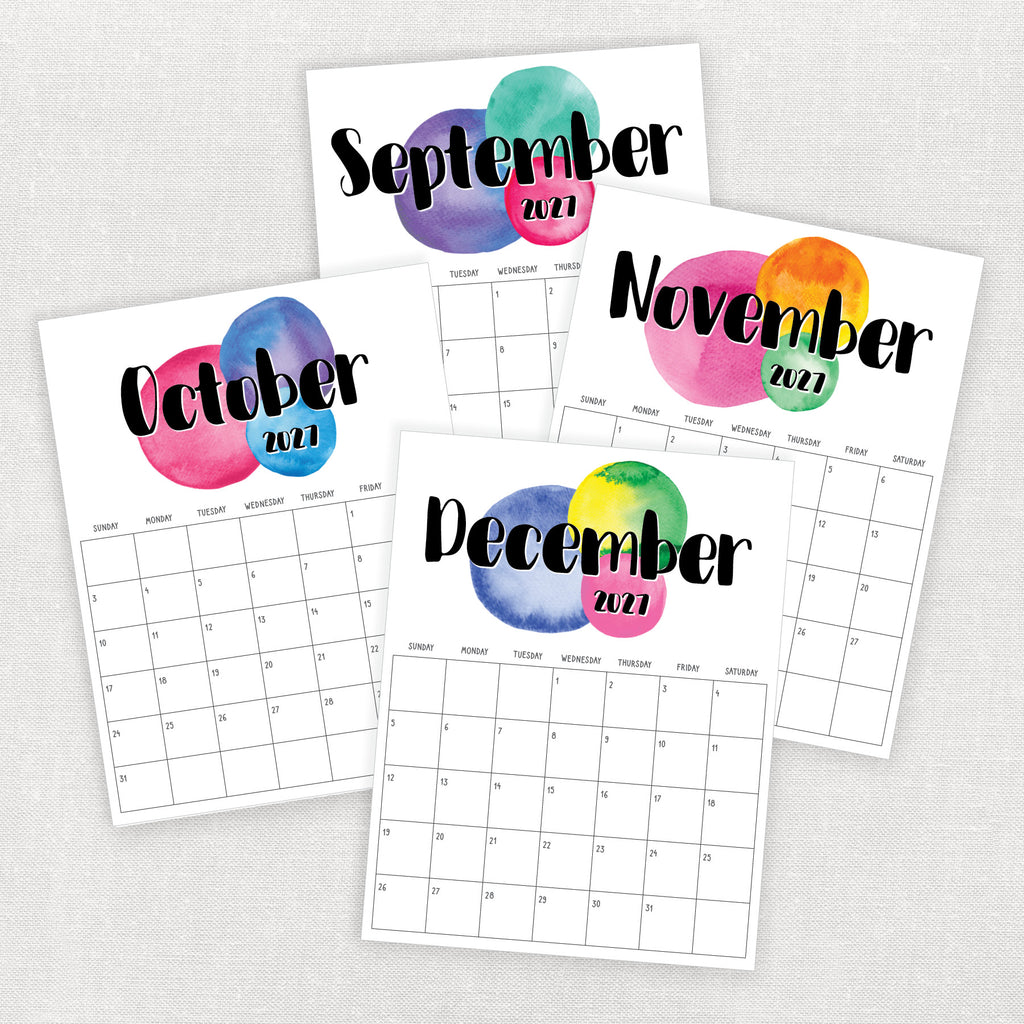 printable 2027 calendar