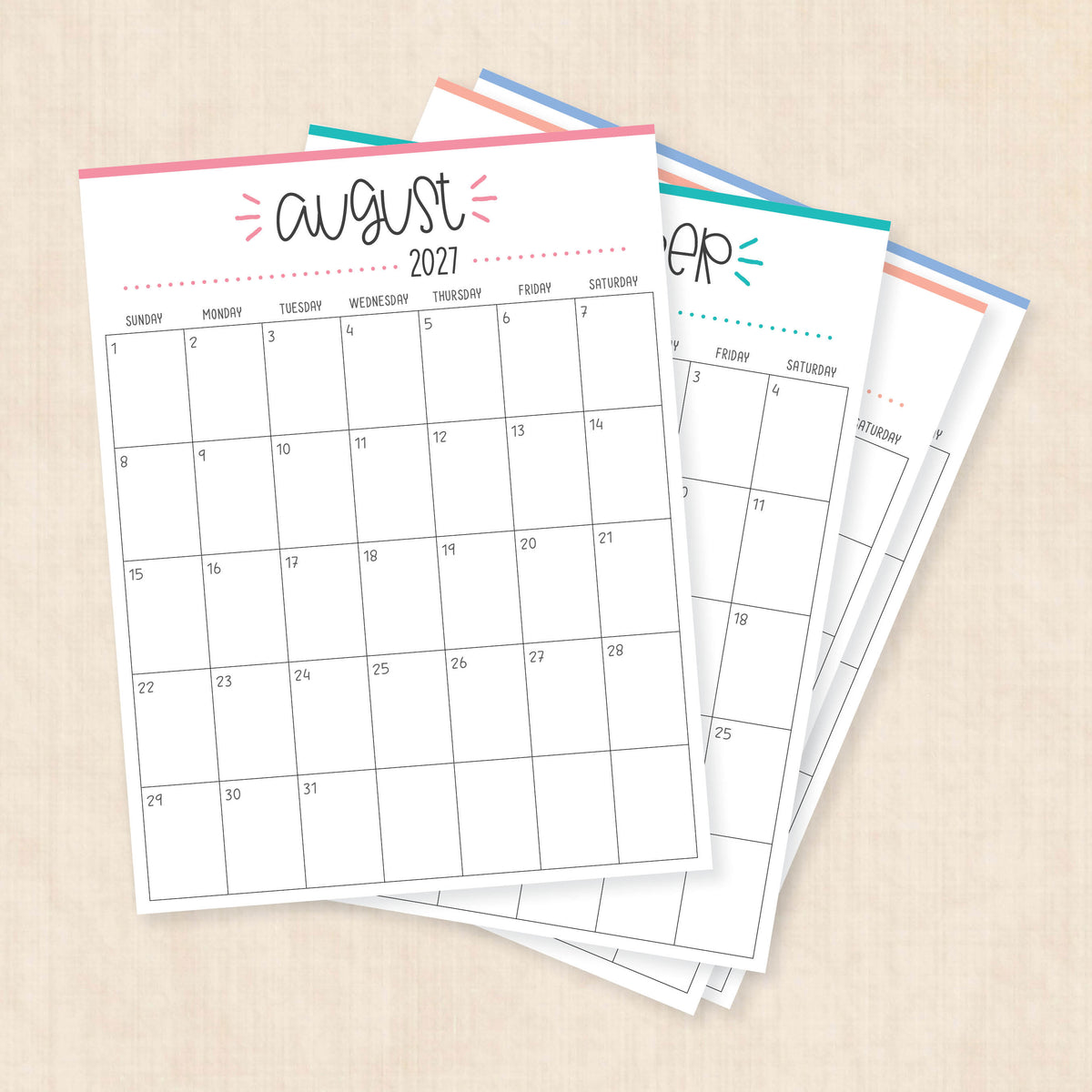 2027 calendar