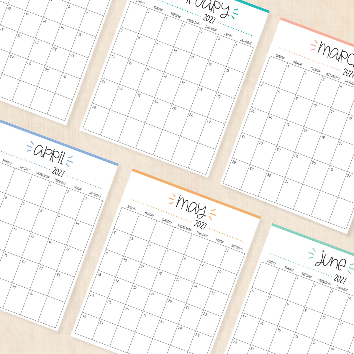 2027 calendar