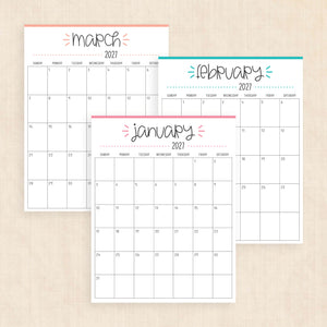 2027 calendar
