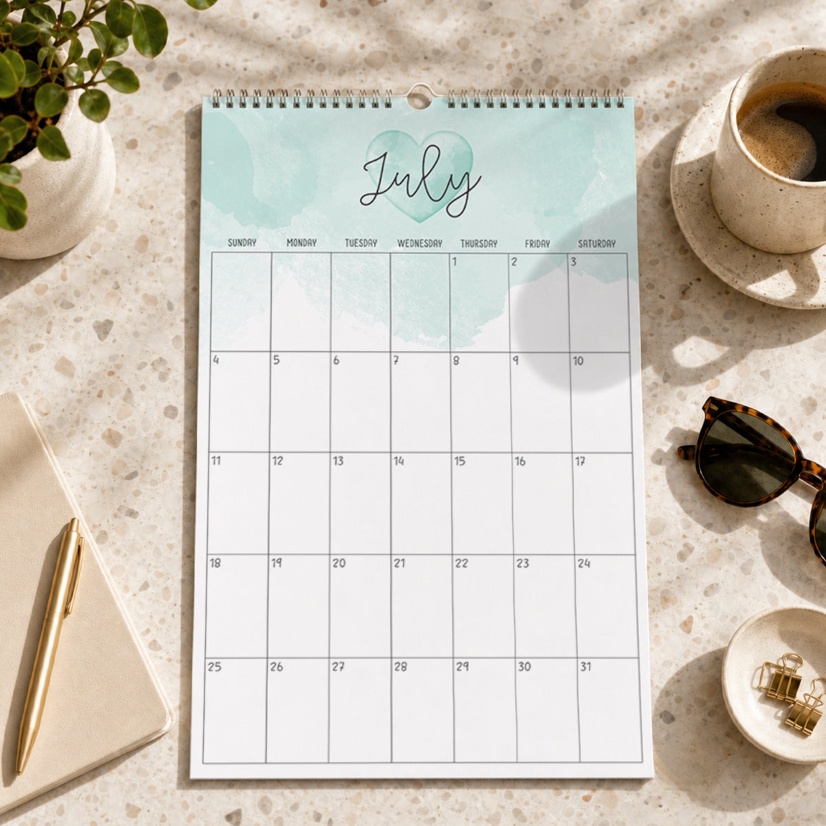 2027 Wall Calendar: Colorful Crush