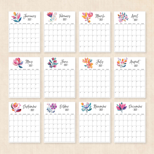 2027 calendar